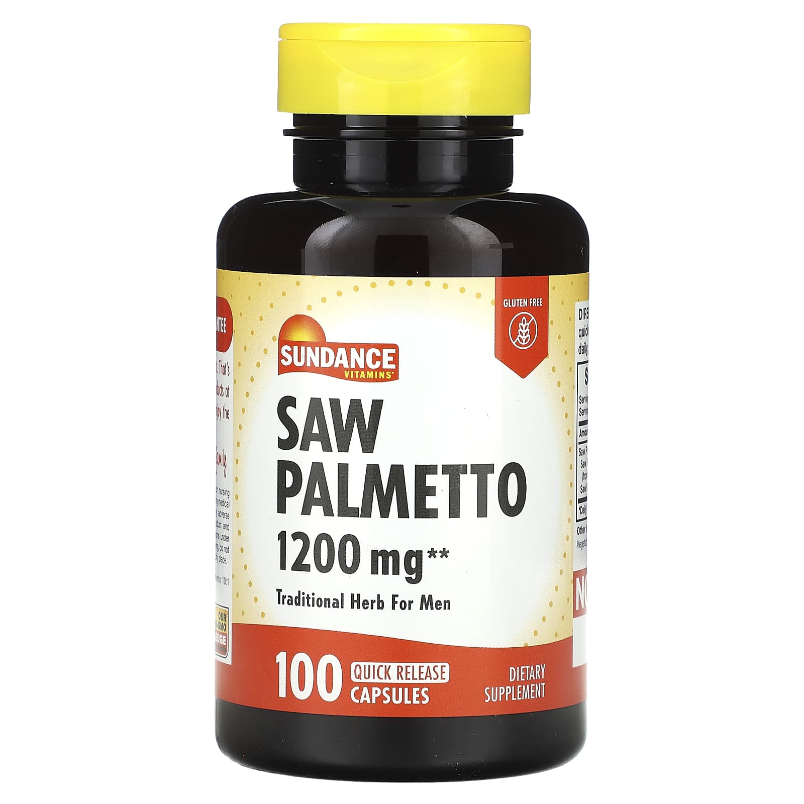 Sundance Vitamins, Saw Palmetto, 1,200 mg, 100 Quick Release Capsules - Image 1