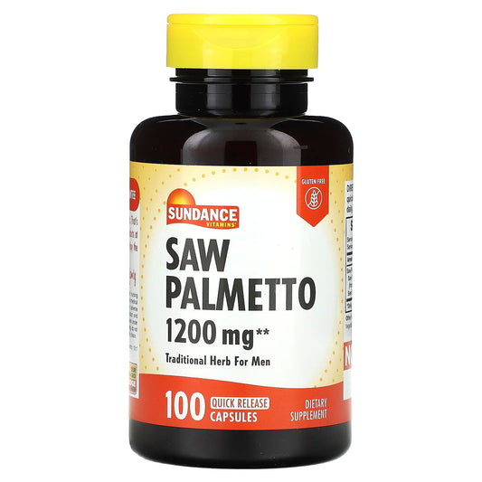 Sundance Vitamins, Saw Palmetto, 1,200 mg, 100 Quick Release Capsules - Image 1