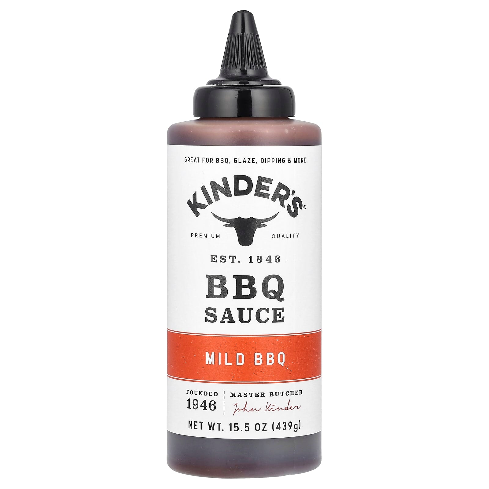 KINDER'S, BBQ Sauce, Mild BBQ, 15.5 oz (439 g) - Image 1
