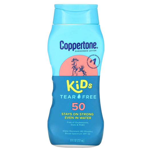 Coppertone Kids Sunscreen, Tear Free SPF 50, 8 fl oz - Image 1