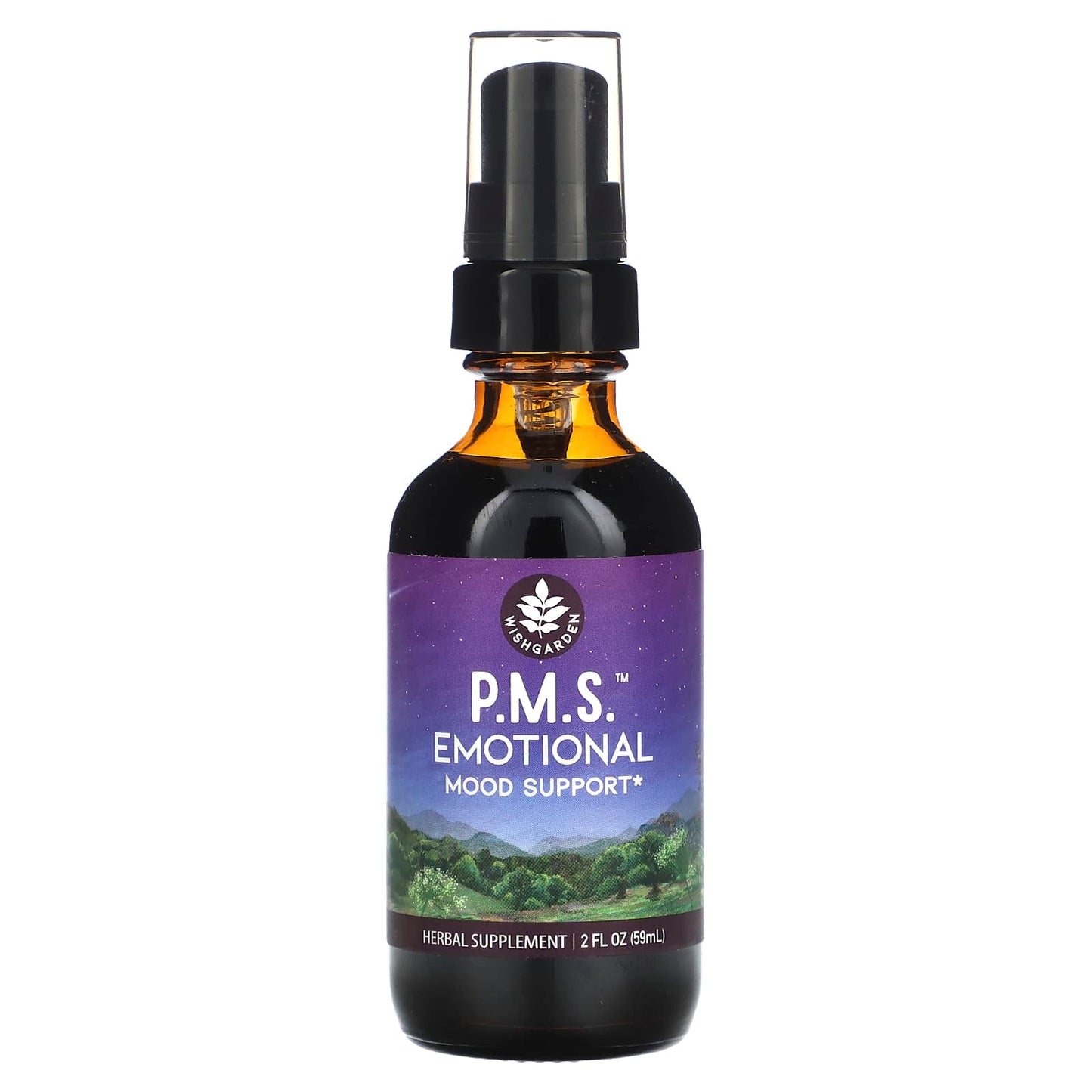 WishGarden Herbs, P.M.S. Emotional Mood Support, 2 fl oz (59 ml) - Image 1