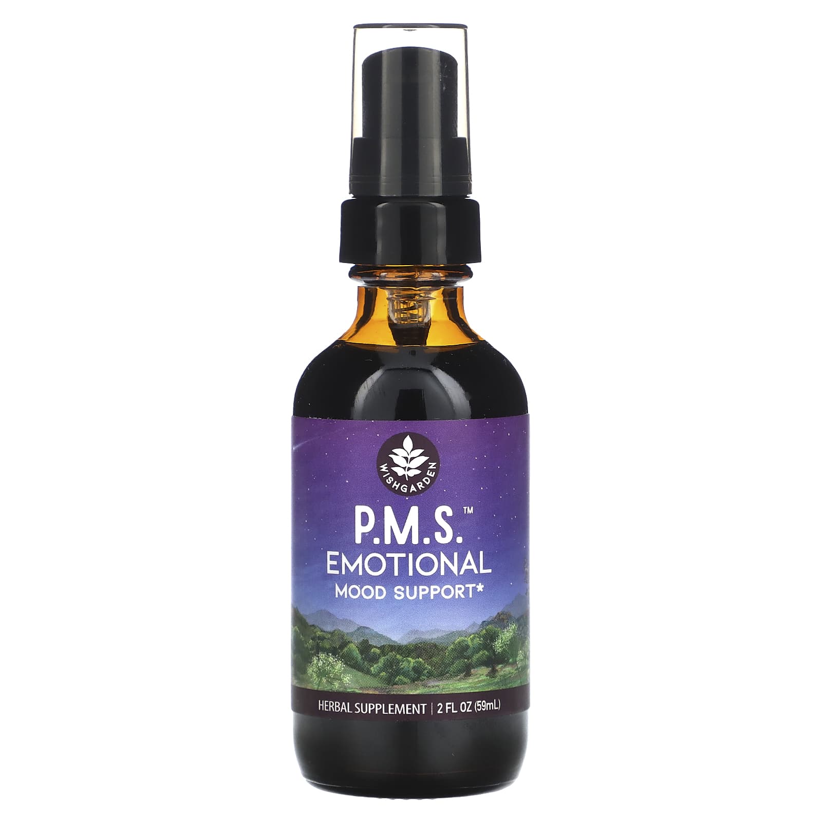 WishGarden Herbs, P.M.S. Emotional Mood Support, 2 fl oz (59 ml) - Image 1