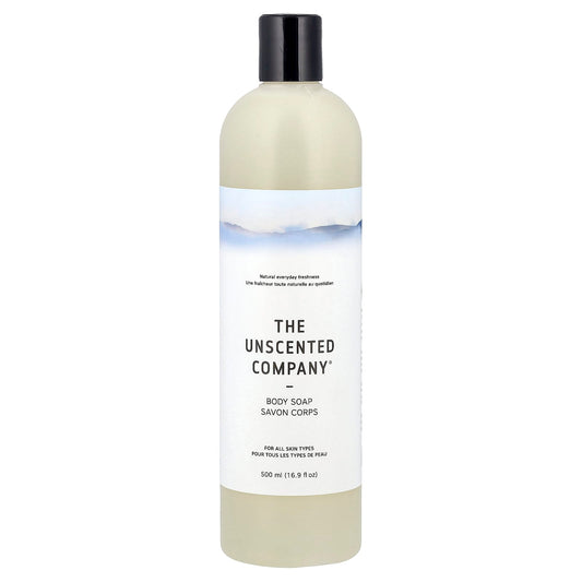 The Unscented Company, Body Soap, For All Skin Types, Fragrance Free, 16.9 fl oz (500 ml) - Image 1
