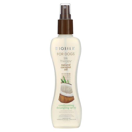 BioSilk Natural Coconut Oil Detangling Spray for Dogs - 7 fl oz - Image 1