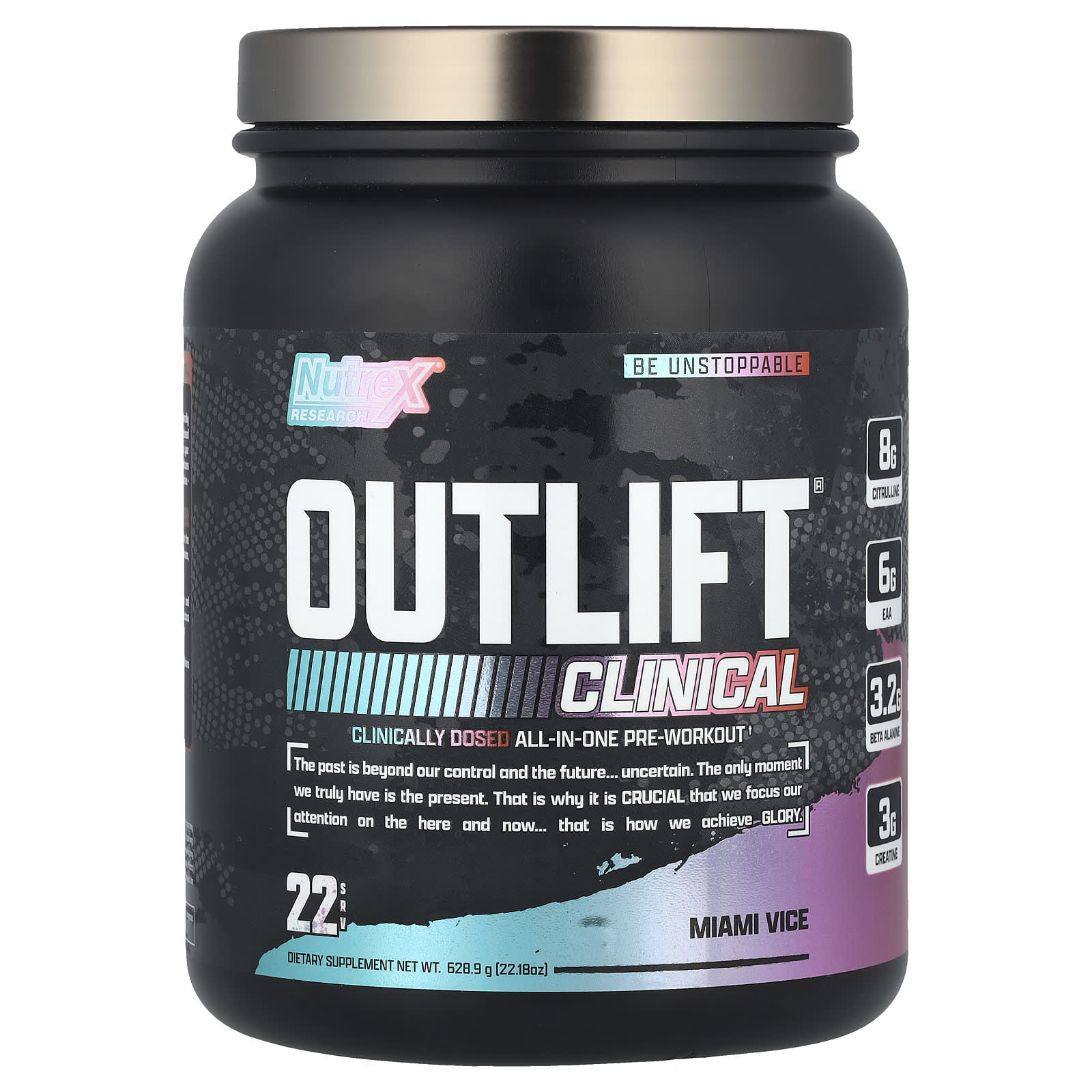Nutrex Research, Outlift® Clinical, Miami Vice, 22.18 oz (628.9 g) - Image 1