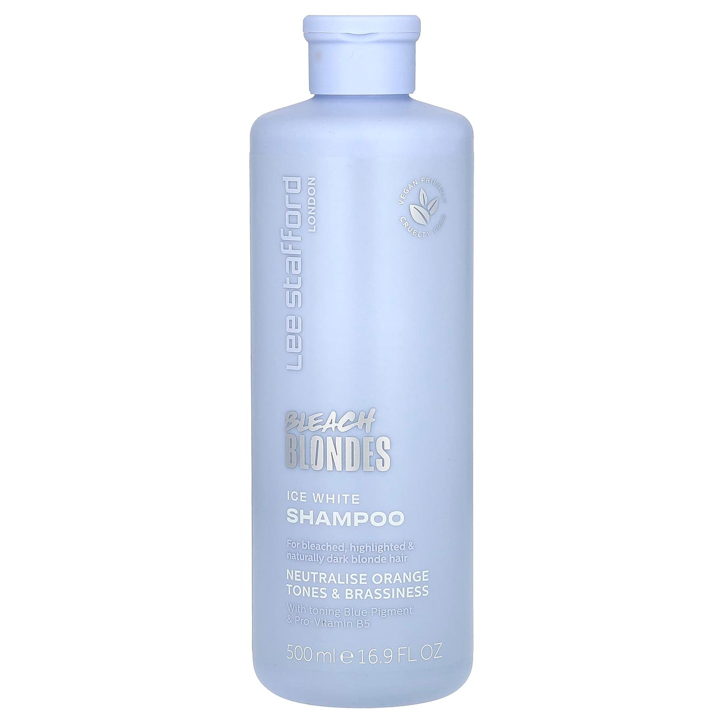 Lee Stafford, Bleach Blondes, Ice White Shampoo, For Bleached, Highlighted & Naturally Dark Blonde Hair, 16.9 fl oz (500 ml) - Image 1