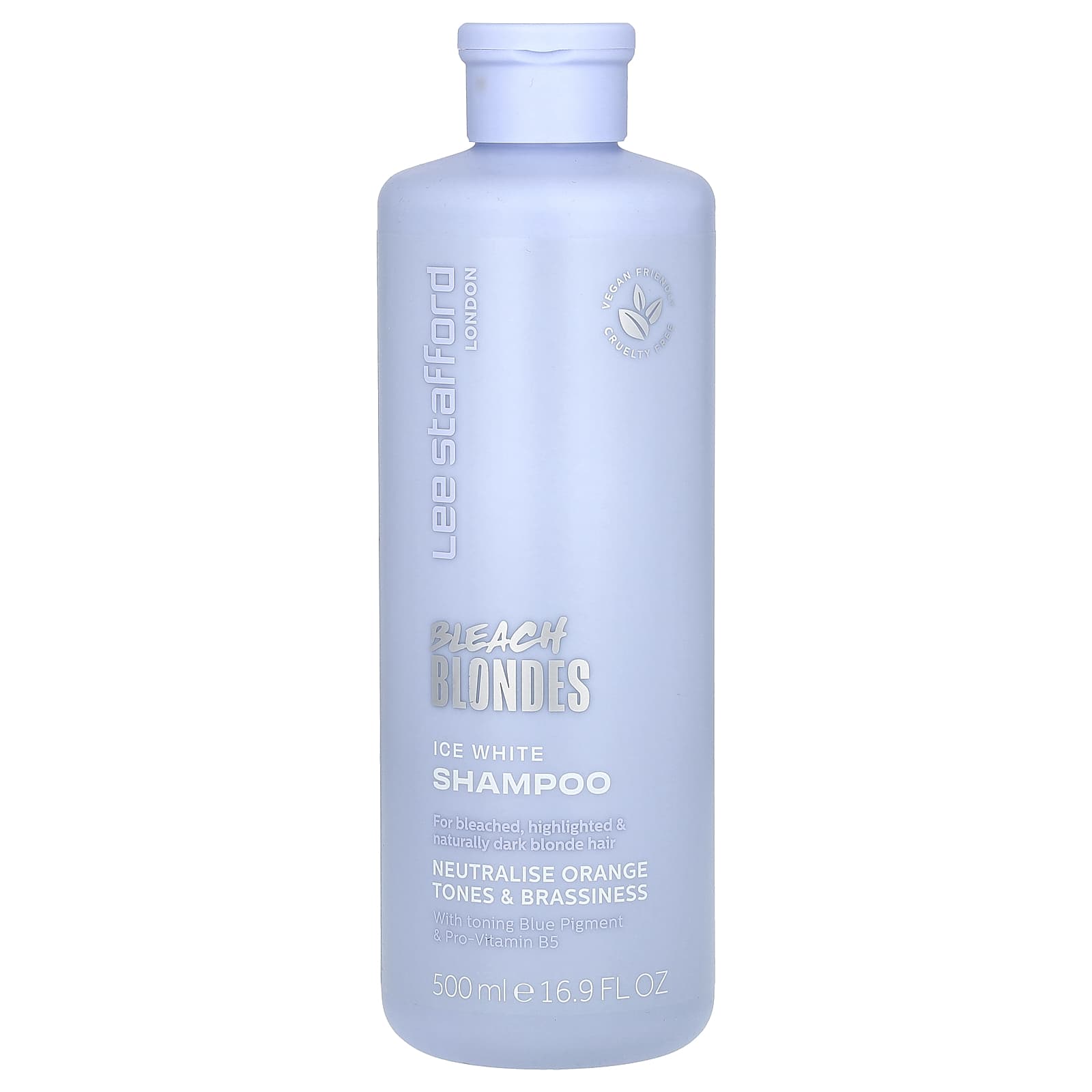Lee Stafford, Bleach Blondes, Ice White Shampoo, For Bleached, Highlighted & Naturally Dark Blonde Hair, 16.9 fl oz (500 ml) - Image 1