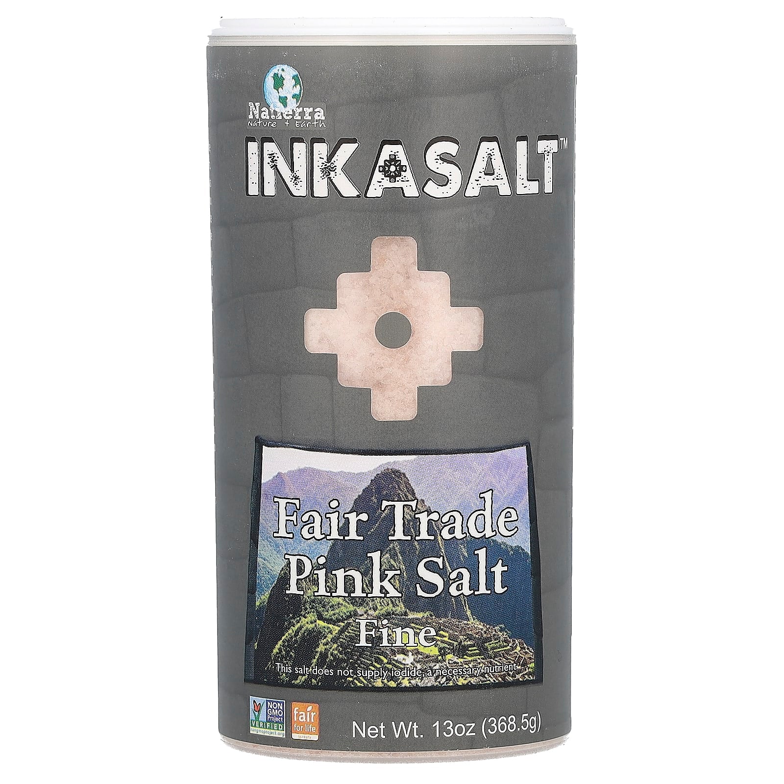 Natierra, Fair Trade Pink Salt, Fine, 13 oz (368.5 g) - Image 1