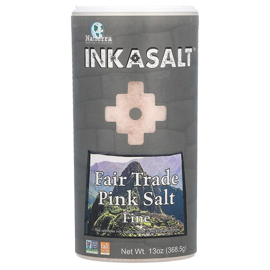 Natierra, Fair Trade Pink Salt, Fine, 13 oz (368.5 g) - Image 1
