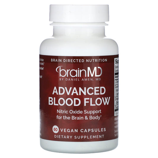 Boost Brain & Body with BrainMD Advanced Blood Flow, 60 Vegan Capsules - Image 1