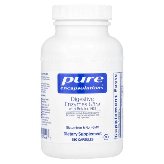 Pure Encapsulations, Digestive Enzymes Ultra with Betaine HCl, 180 Capsules - Image 1