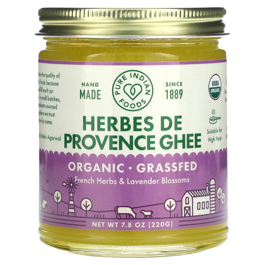 Pure Indian Foods, Organic Herbes De Provence Ghee, 7.8 oz (220 g) - Image 1