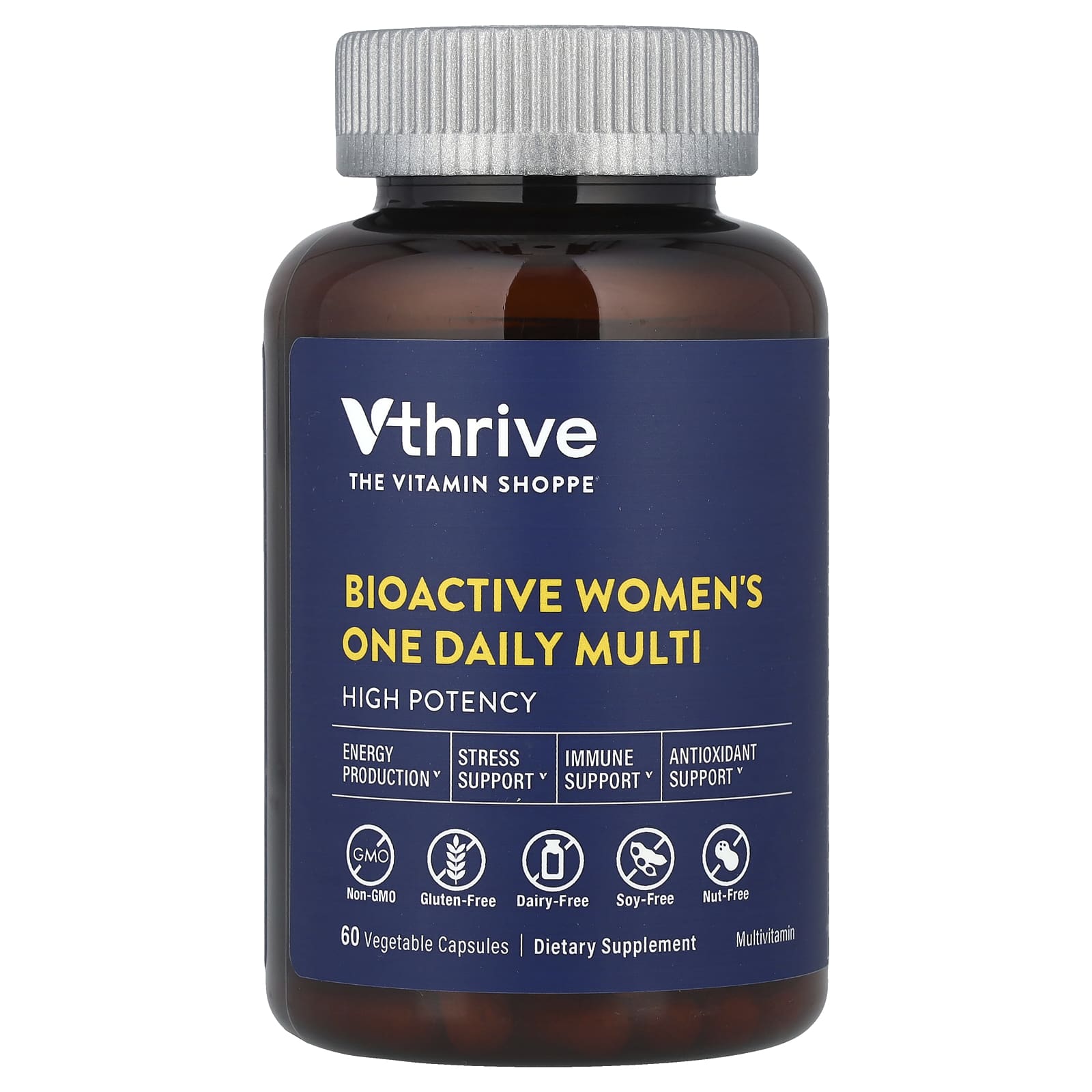 Vthrive, Bioactive Women's One Daily Multi, 60 Vegetable Capsules - Image 1