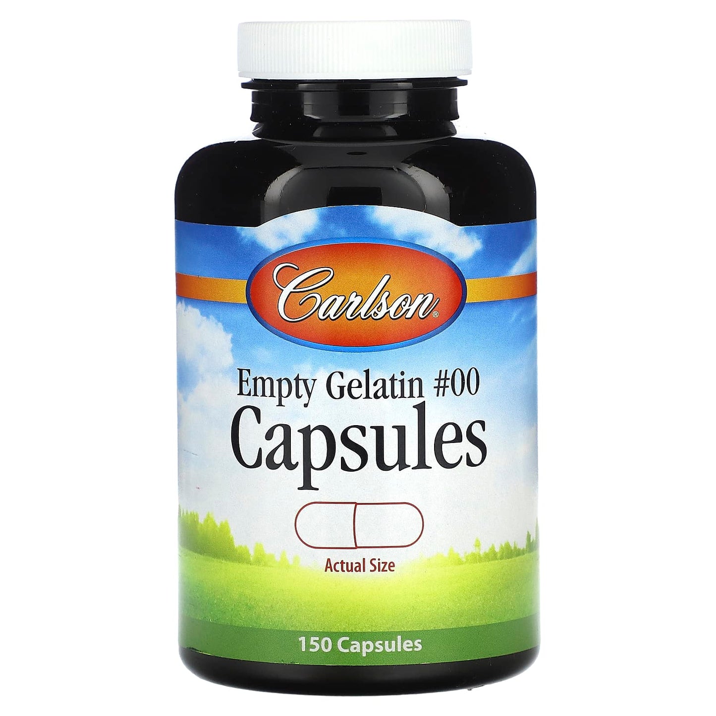 Carlson Empty Gelatin Capsules #00, Gluten-Free, 150 Count - Image 1