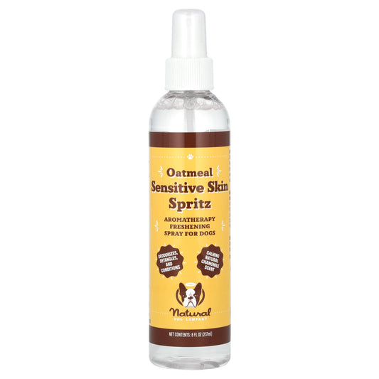 Natural Dog Company, Oatmeal Sensitive Skin Spritz, For Dogs, 8 fl oz (237 ml) - Image 1