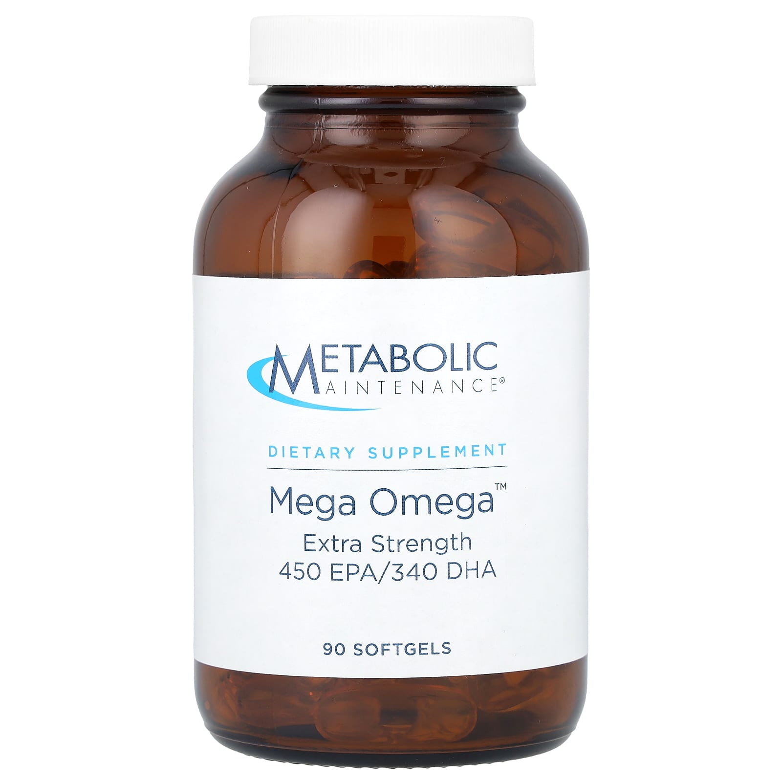 Metabolic Maintenance, Mega Omega, Extra Strength, 90 Softgels (1,000 mg per Softgel) - Image 1