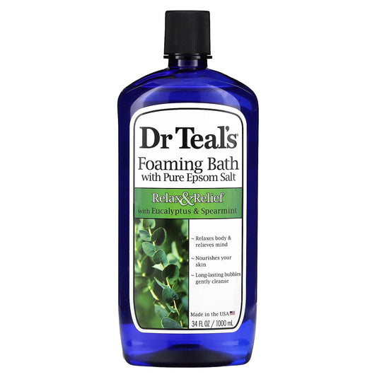 Relax & Unwind with Dr. Teal's Foaming Bath for Epsom Salt Bliss - Image 1