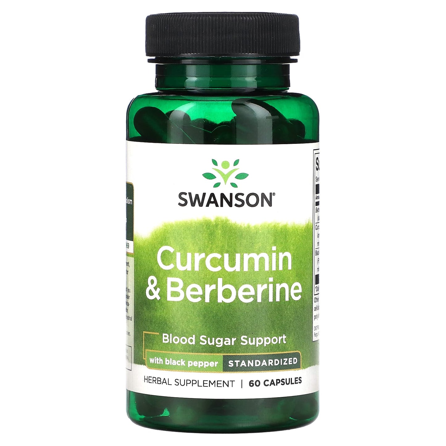 Swanson, Curcumin & Berberine with Black Pepper, 60 Capsules - Image 1