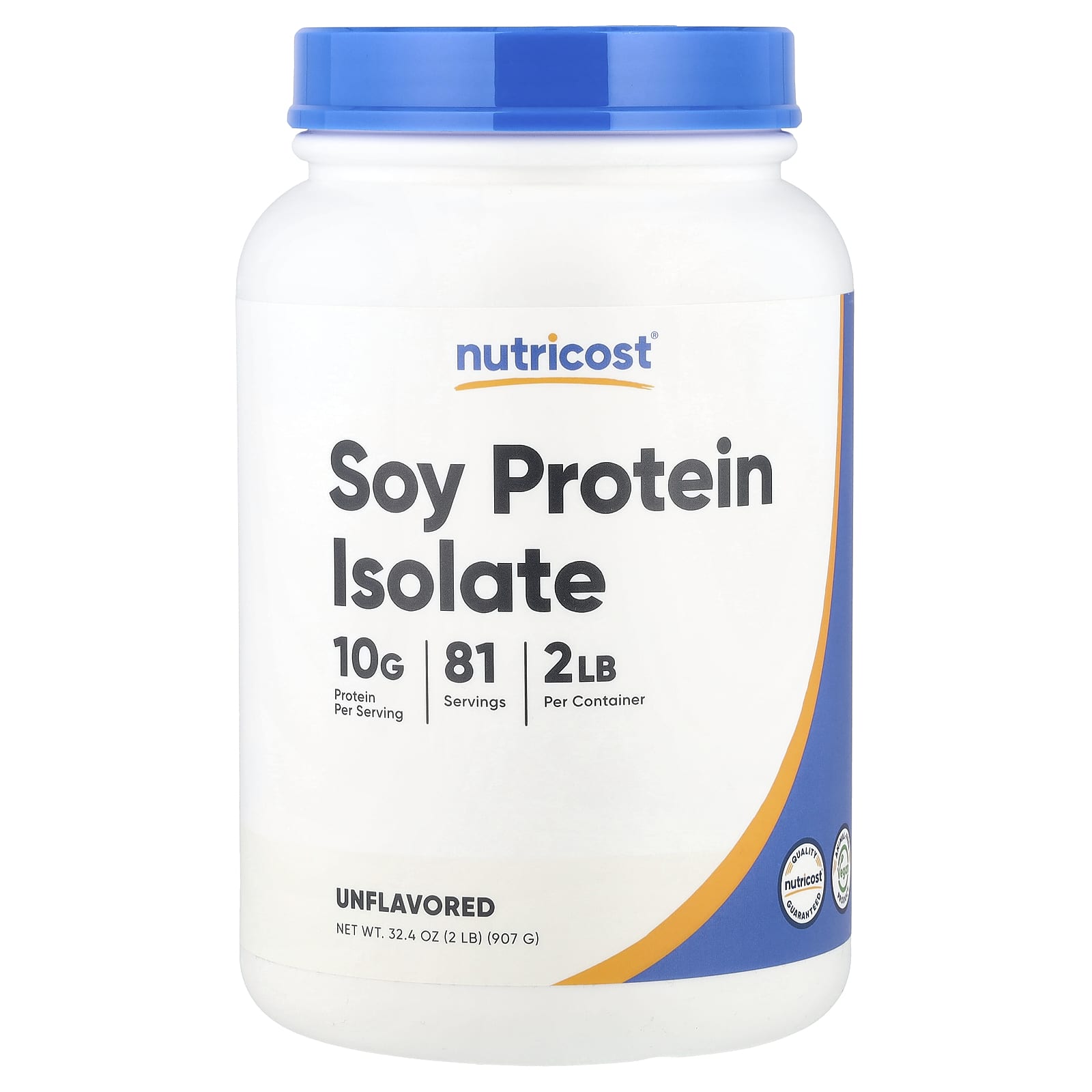Nutricost, Soy Protein Isolate, Unflavored, 2 lb (907 g) - Image 1