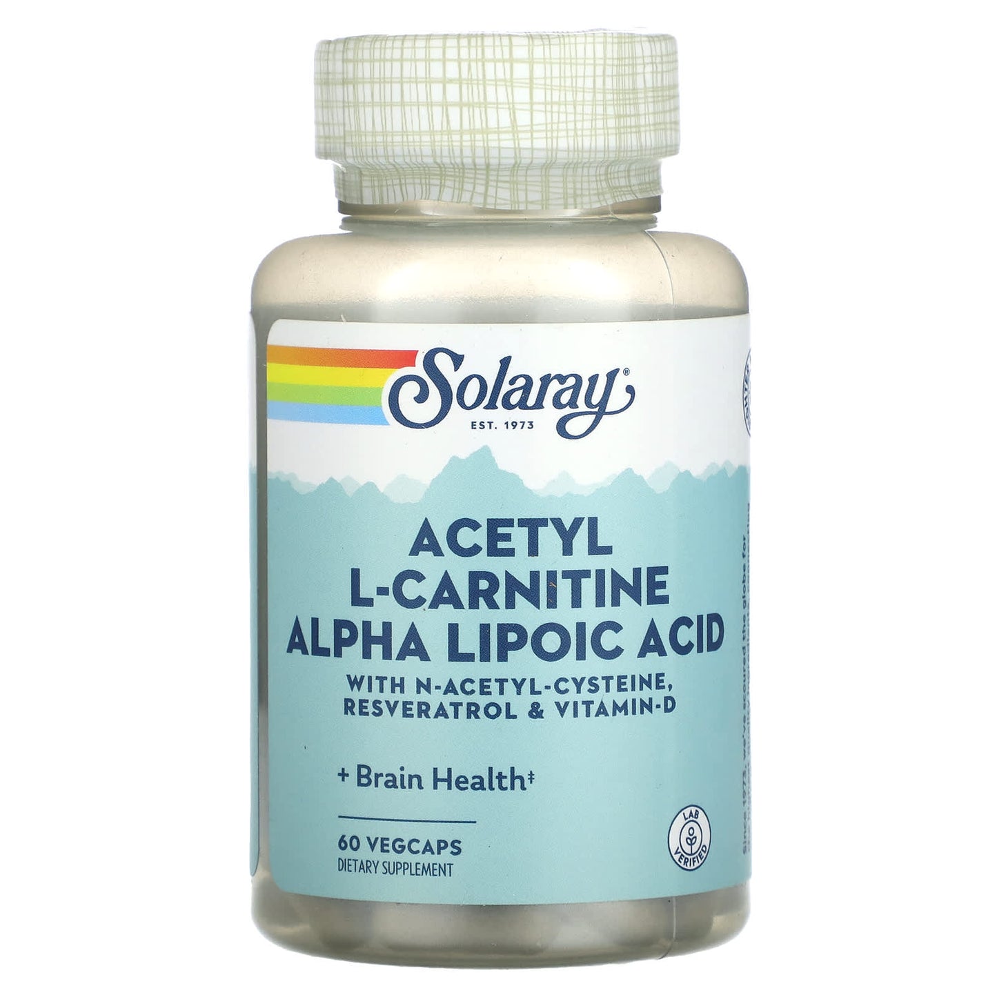 Solaray, Acetyl L-Carnitine Alpha Lipoic Acid, 60 VegCaps - Image 1