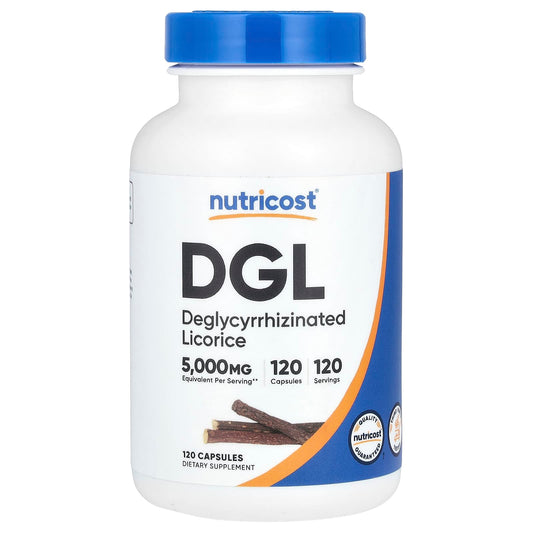 Nutricost, DGL, 5,000 mg, 120 Capsules - Image 1