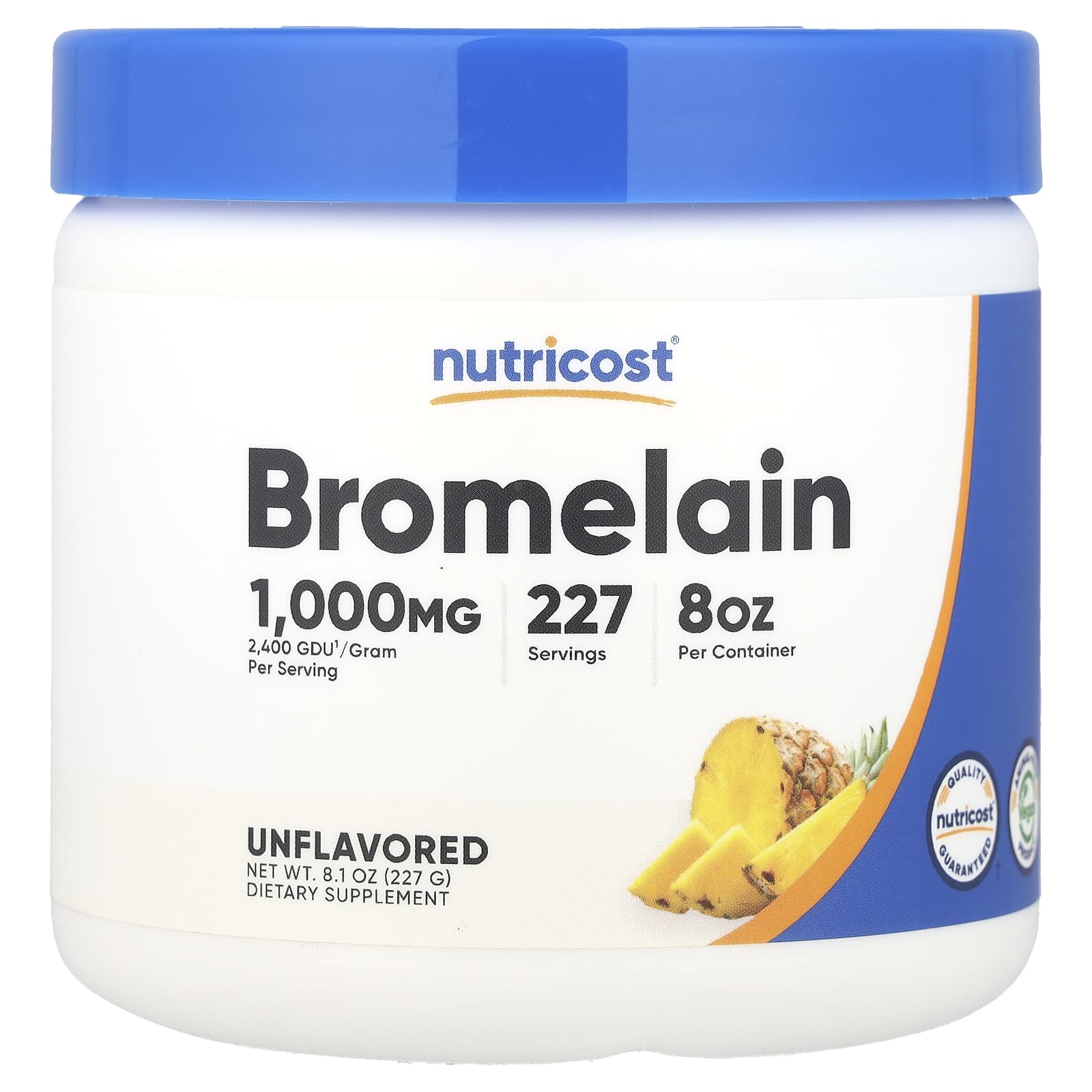 Nutricost, Bromelain, Unflavored, 8.1 oz (227 g) - Image 1