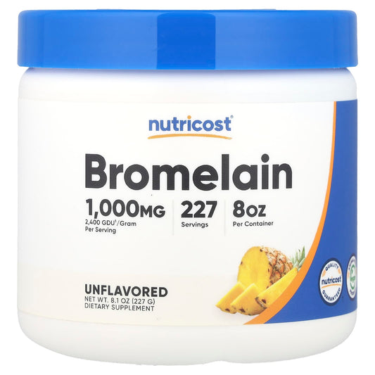 Nutricost, Bromelain, Unflavored, 8.1 oz (227 g) - Image 1