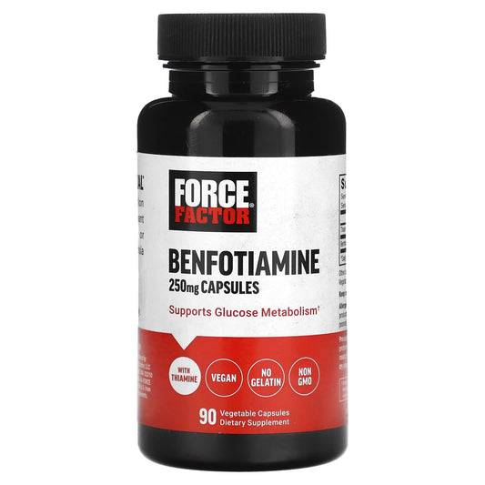 Benfotiamine 250mg | Glucose Metabolism Support by Force Factor - Image 1