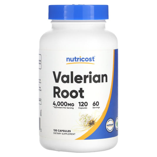 Nutricost, Valerian Root, 120 Capsules (2,000 mg per Capsule) - Image 1