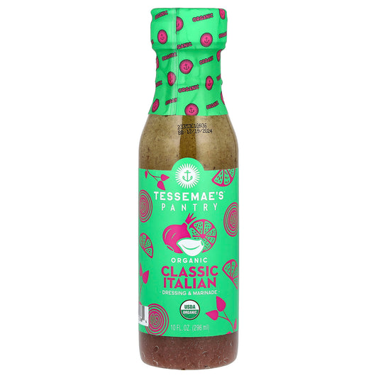 Tessemae's, Pantry, Organic Dressing & Marinade, Classic Italian, 10 fl oz (296 ml) - Image 1