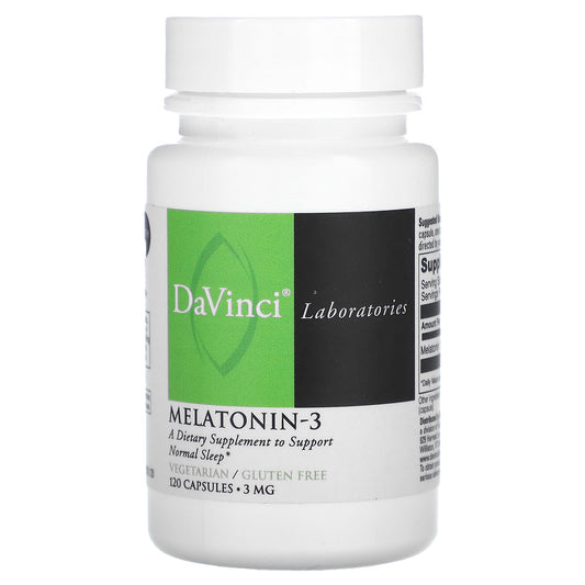 DaVinci Laboratories Melatonin Sleep Support 3mg 120 Capsules - Image 1