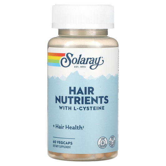 Solaray, Hair Nutrients, 60 VegCaps - Image 1