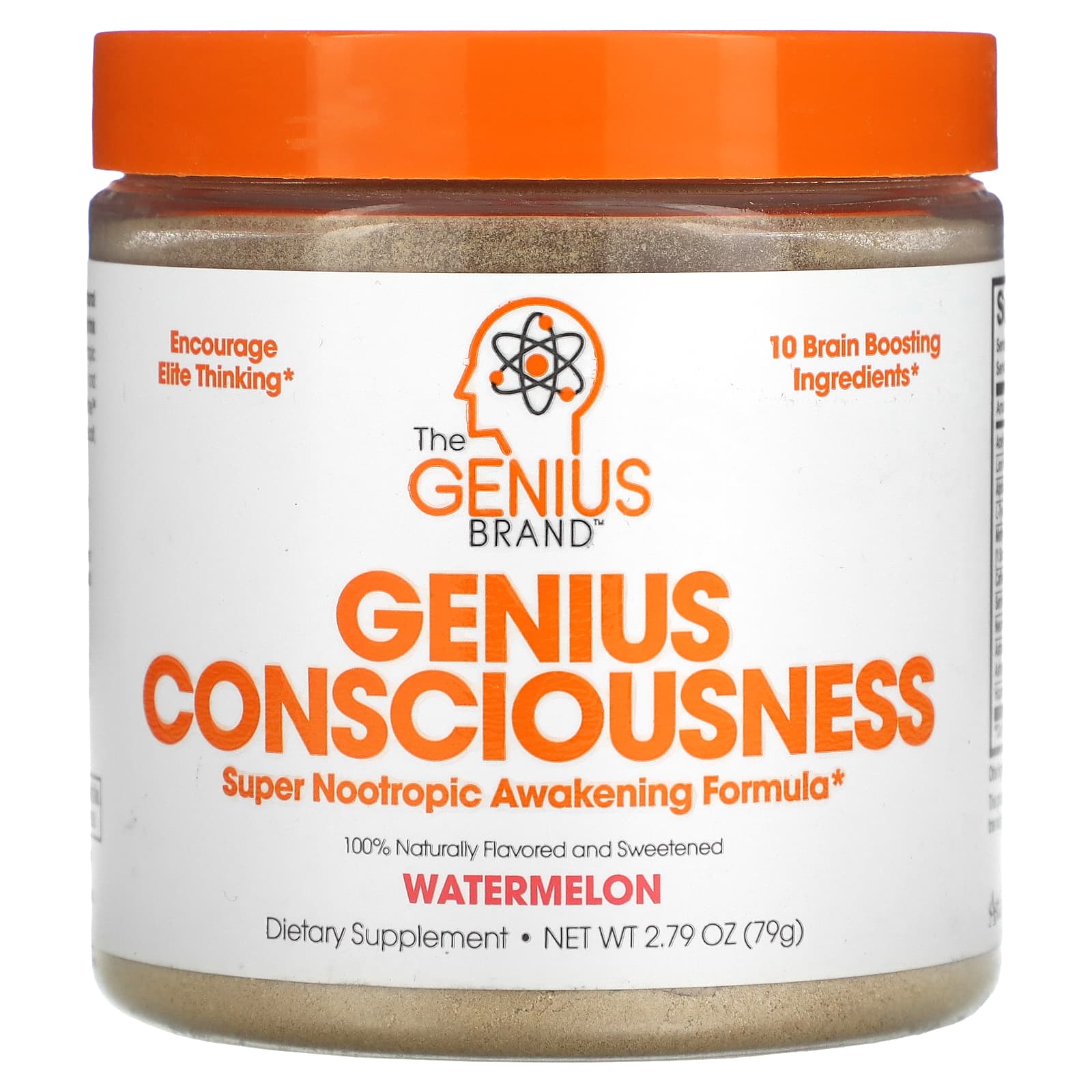 The Genius Brand, Genius Consciousness, Watermelon, 2.79 oz (79 g) - Image 1