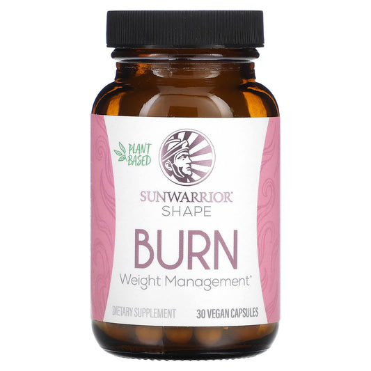 Sunwarrior, Shape, Burn, Weight Management, 30 Vegan Capsules - Image 1