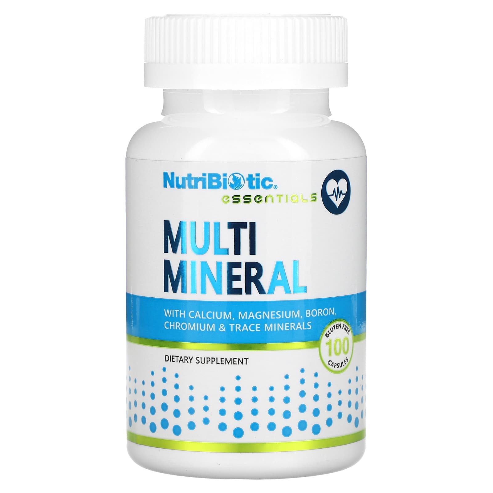 NutriBiotic, Essentials, Multi Mineral, 100 Gluten Free Capsules - Image 1