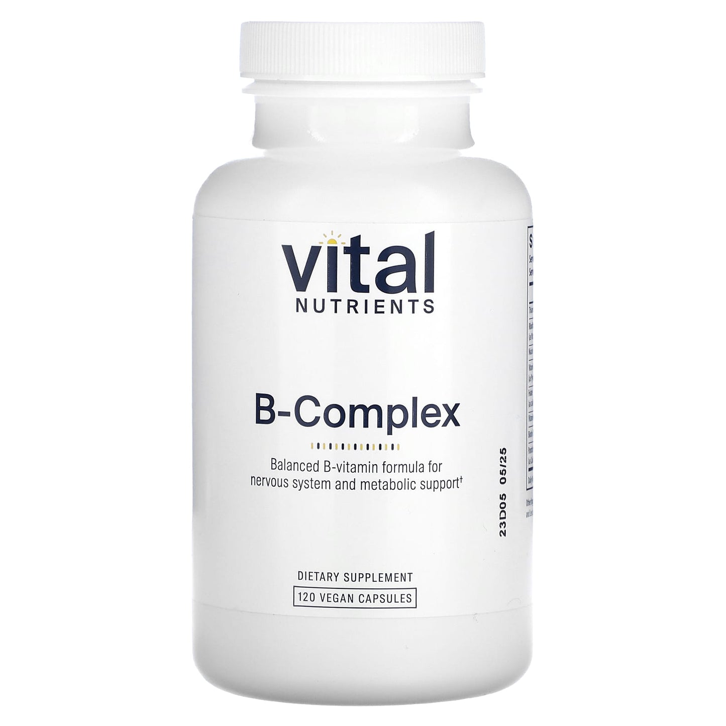 Vital Nutrients, B-Complex, 120 Vegan Capsules - Image 1