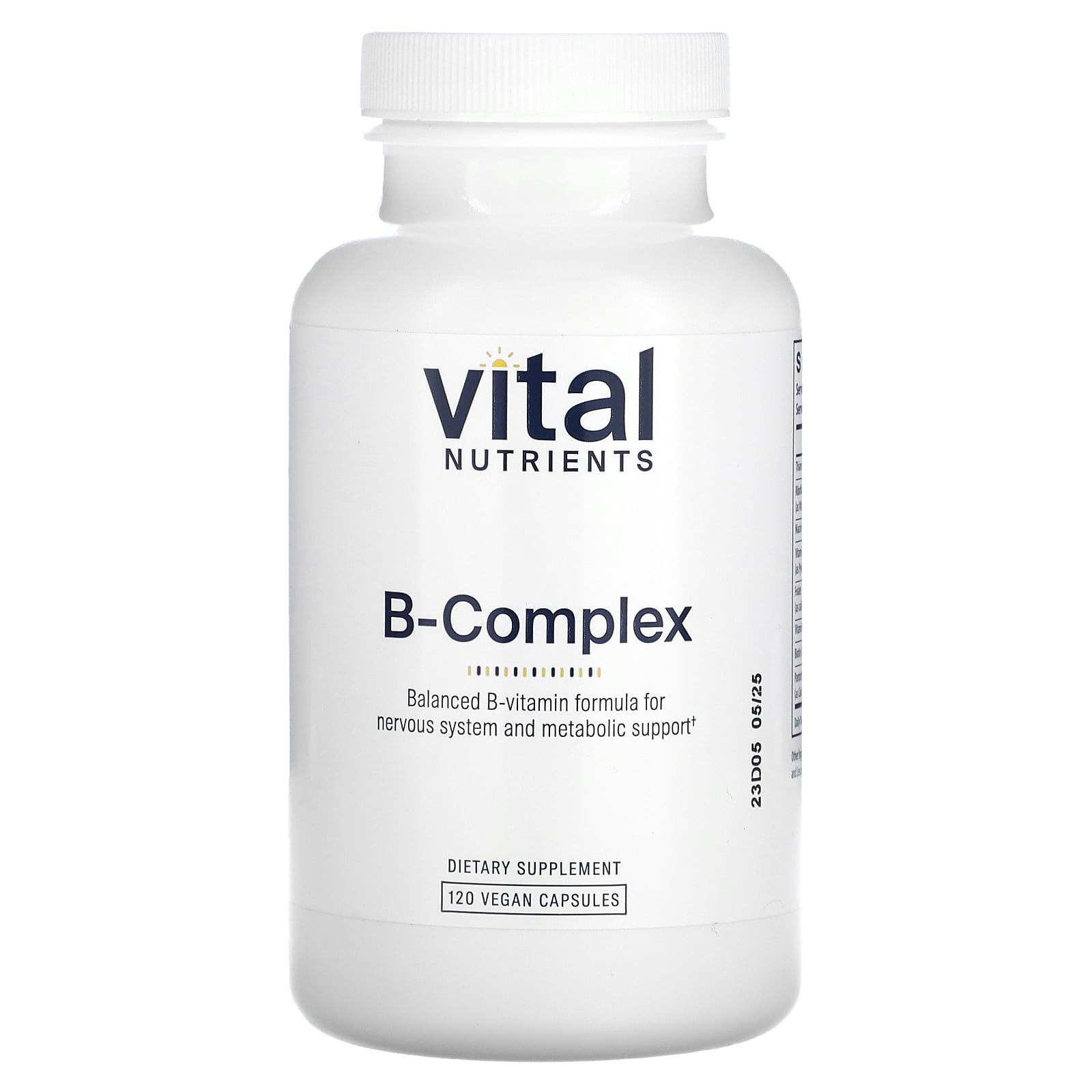 Vital Nutrients, B-Complex, 120 Vegan Capsules - Image 1