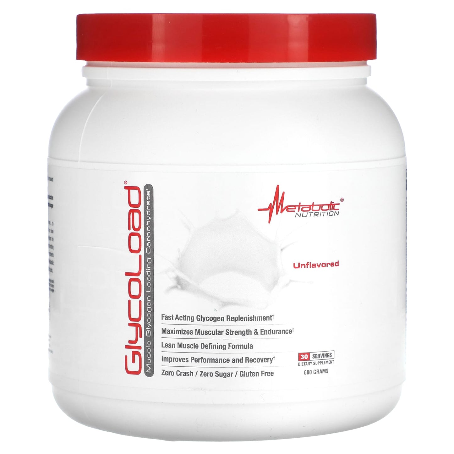 Metabolic Nutrition, GlycoLoad, Unflavored, 600 g - Image 1