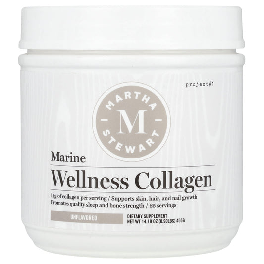 Martha Stewart Wellness, Marine Wellness Collagen, Unflavored, 14.19 oz (405 g) - Image 1