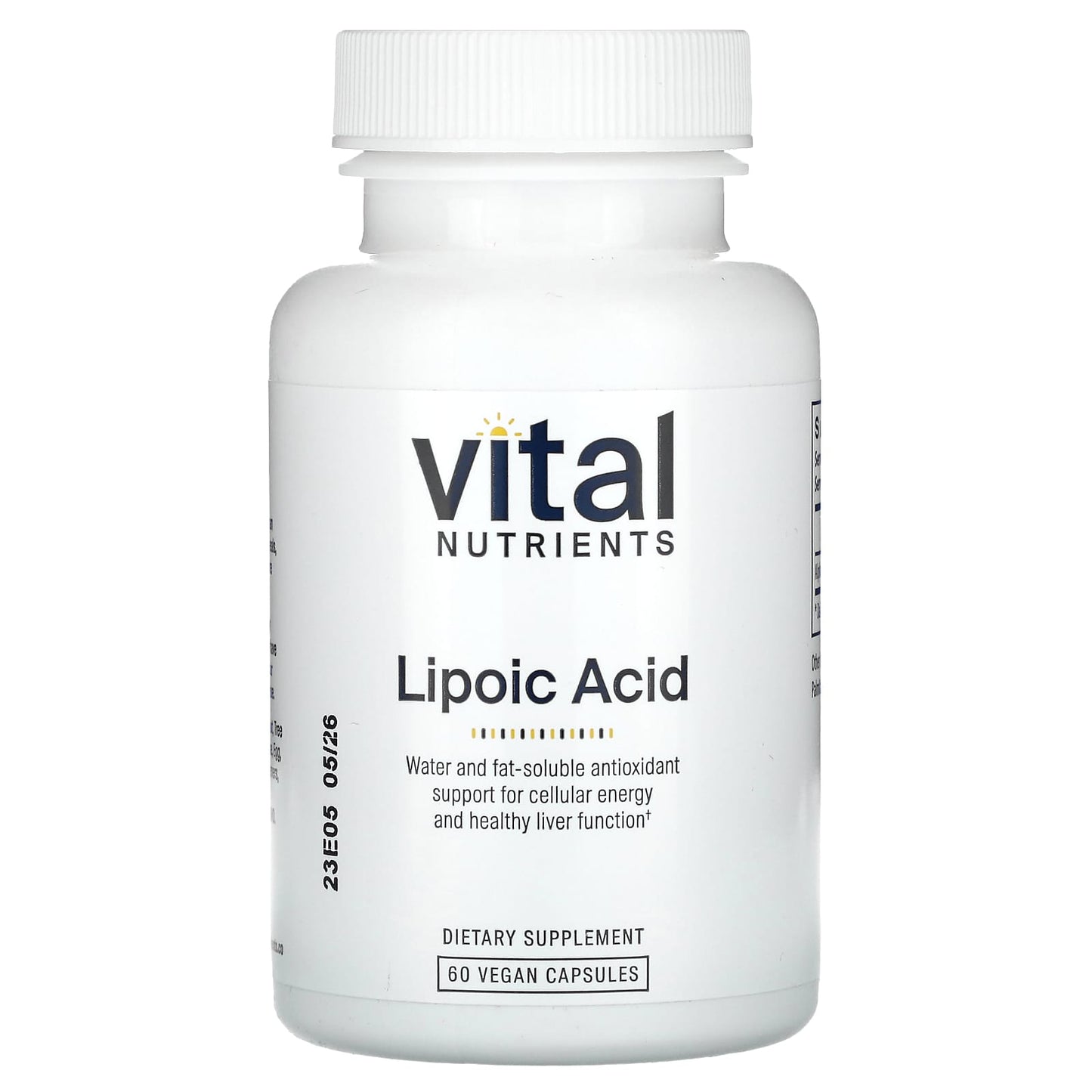 Vital Nutrients, Lipoic Acid, 60 Vegan Capsules (300 mg per Capsule) - Image 1