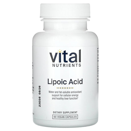 Vital Nutrients, Lipoic Acid, 60 Vegan Capsules (300 mg per Capsule) - Image 1