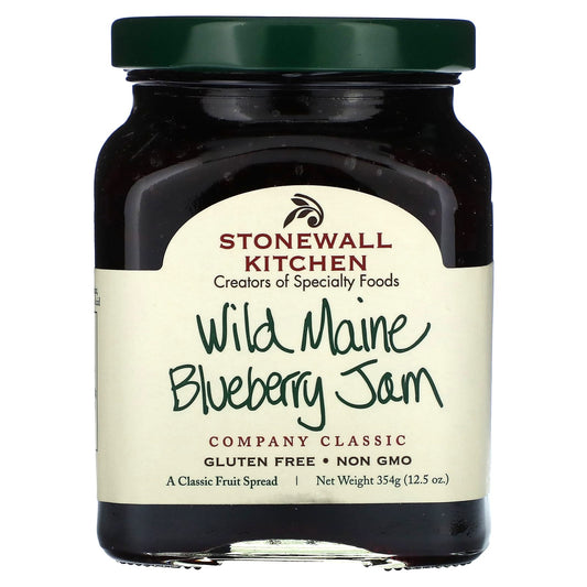 Stonewall Kitchen, Wild Maine Blueberry Jam, 12.5 oz (354 g) - Image 1