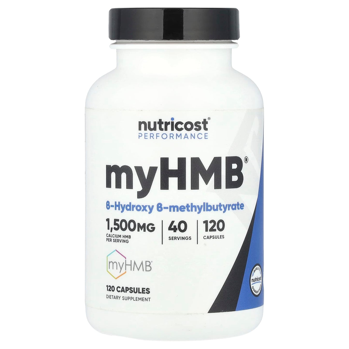 Nutricost, Performance, myHMB®, 120 Capsules (500 mg per Capsule) - Image 1