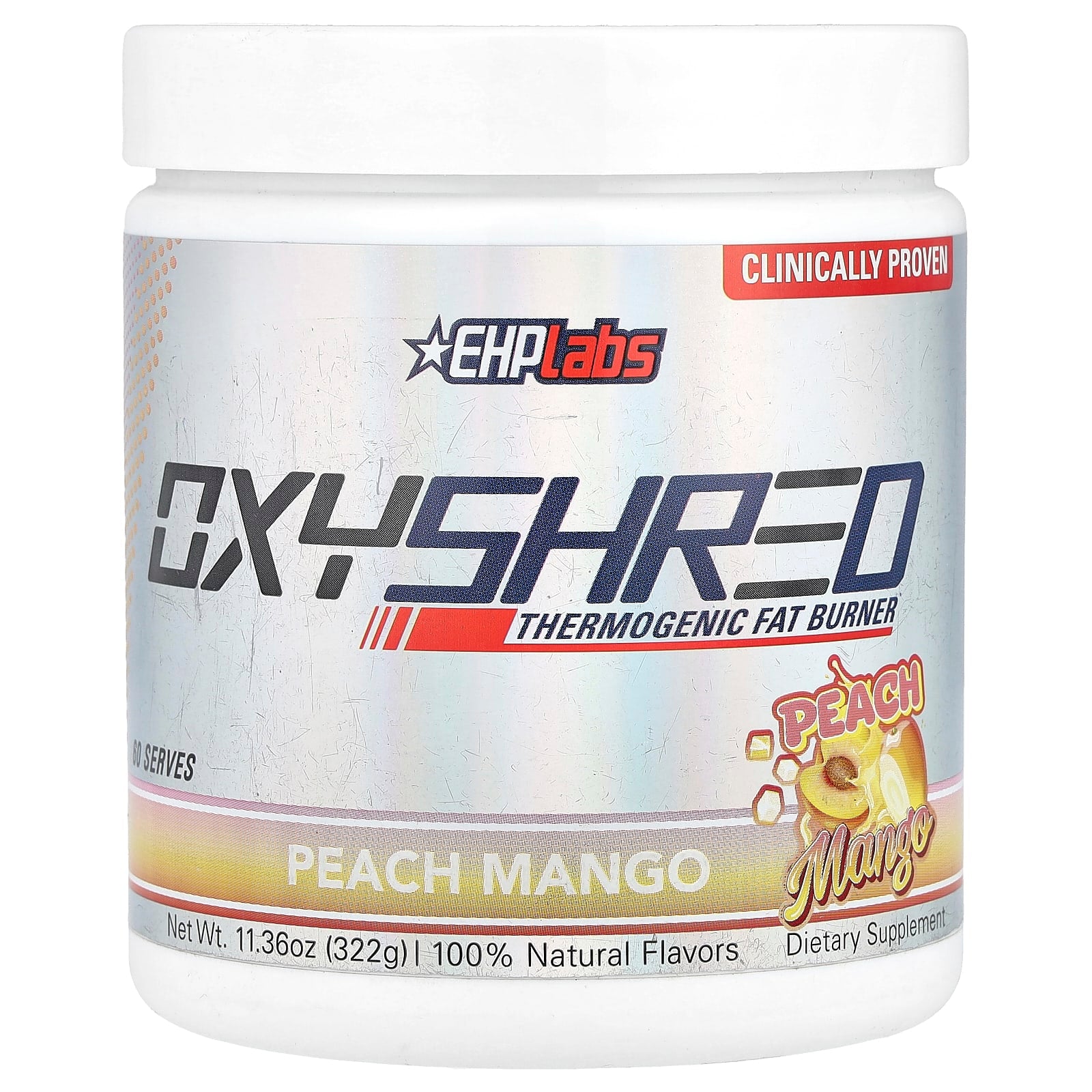 EHPlabs OxyShred Thermogenic Fat Burner, 11.36 oz (322 g) - Image 1