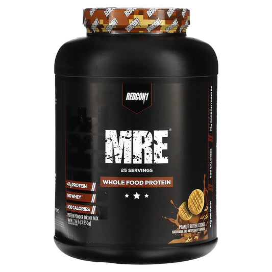 Redcon1, MRE, Whole Food Protein, Peanut Butter Cookie, 7.16 lb (3,250 g) - Image 1