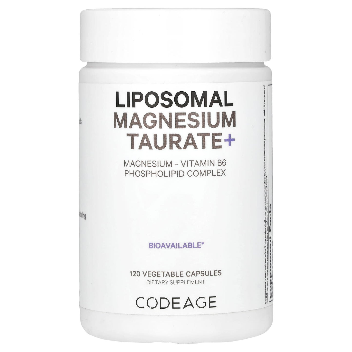 Unlock Peak Performance with CodeAge Liposomal Magnesium Taurate+ - Image 1