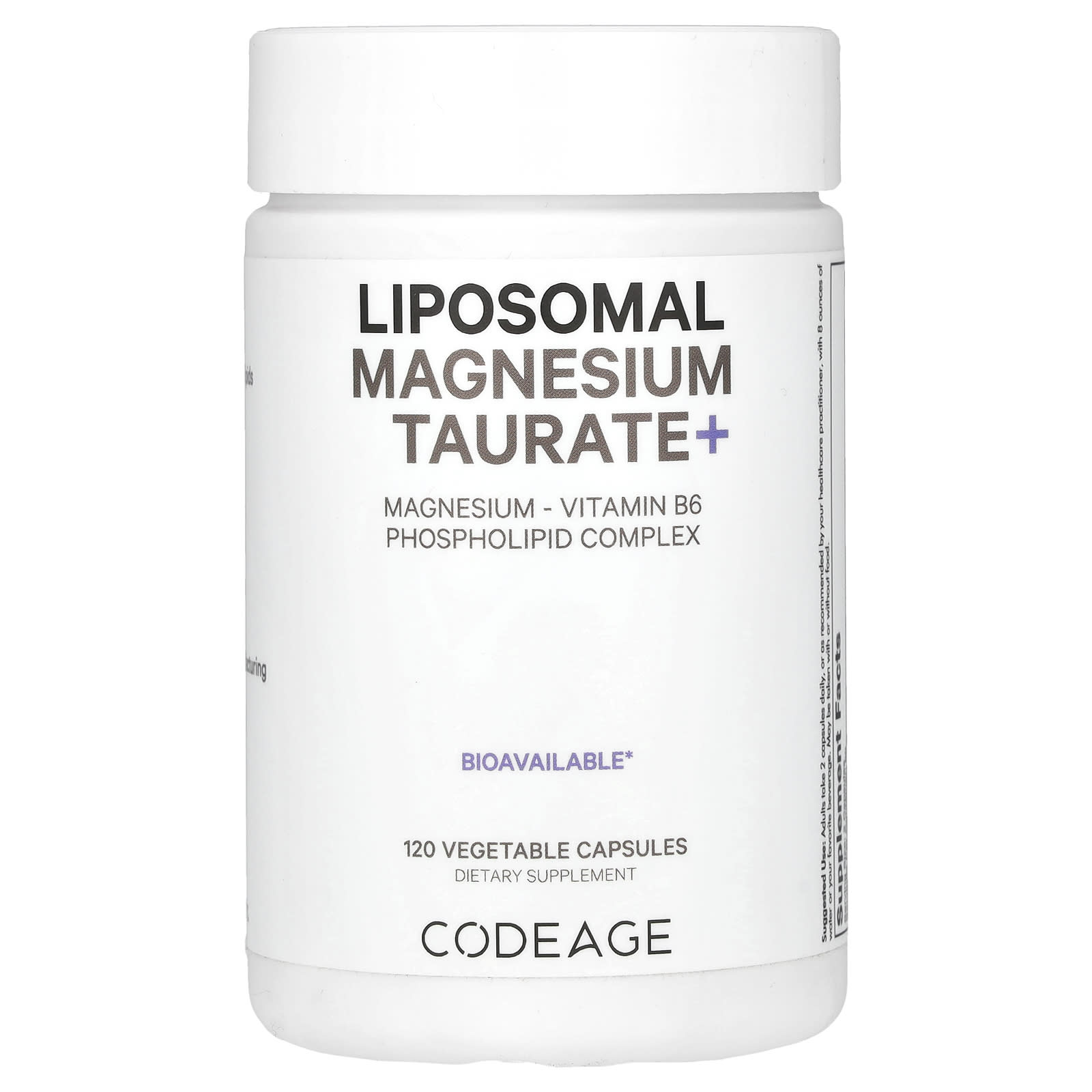 Unlock Peak Performance with CodeAge Liposomal Magnesium Taurate+ - Image 1
