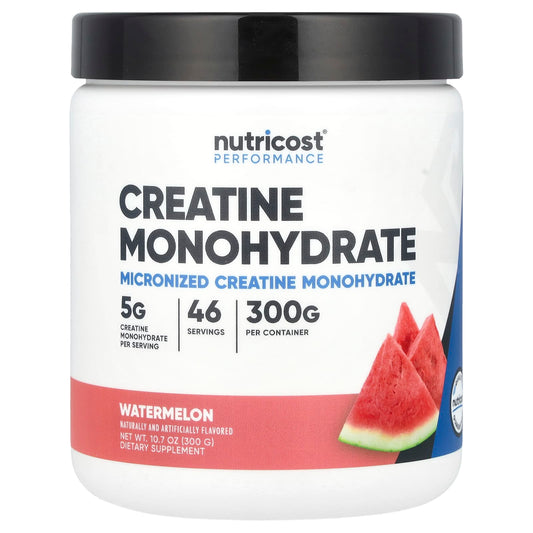 Nutricost, Performance, Creatine Monohydrate, Watermelon, 10.7 oz (300 g) - Image 1