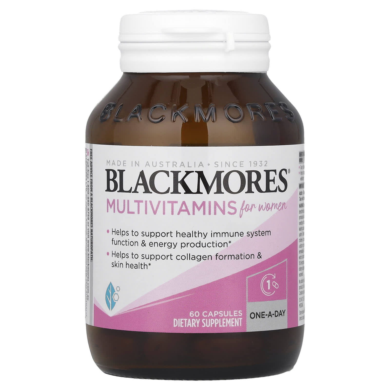 Blackmores Women's Multivitamin Supplement, 60 Capsules - Supports Healthy Immune & Energy - Image 1