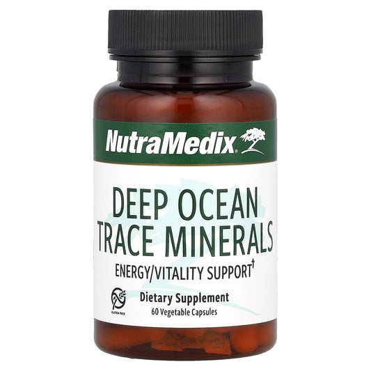 NutraMedix, Deep Ocean Trace Minerals, Energy/Vitality Support, 60 Vegetable Capsules (500 mg per Capsule) - Image 1